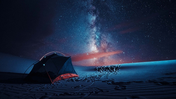 Camping under the Milky Way