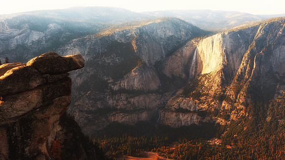 Yosemite Falls Sunset