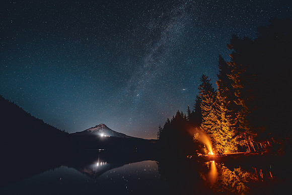 Trillium Lake - Midnight