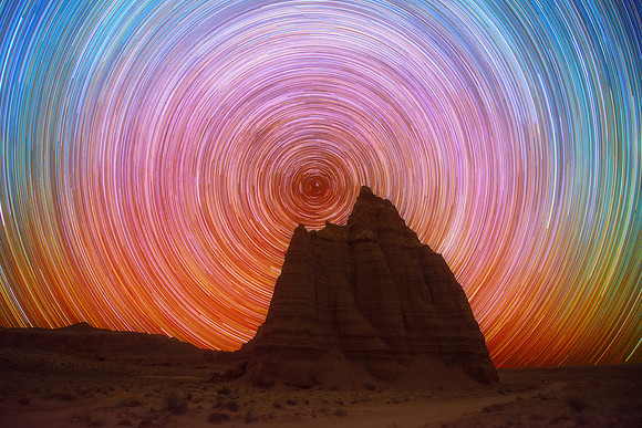 Temple of the Moon - Star Trails